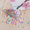 10ml en caja rodajas de fruta de arcilla blanda parche para decoración de uñas slime copo de nieve de arcilla blanda accesorios DIY al por mayor