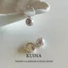 Brincos de pino em prata de lei escovada para mulheres, toque de alta qualidade, novos brincos estilo quente 2026, pérola roxa, brincos elegantes e deslumbrantes