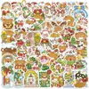 Uma Variedade de 50 Adesivos de Natal, Desenhos Animados Fofos Graffiti, Capa para Celular iPad, Adesivos de Decoração para Mala