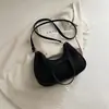 Bolso de Hombro de Color Sólido de Moda Invierno 2026, Bolso de Axila Simple y Elegante, Bolso Cruzado Único y Estético