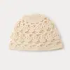 Diadema de Ganchillo de Hilo de Algodón Hueco con Flores Retro, Gorro de Malla Transpirable, Cubrepelo de Encaje, Pañuelo para la Cabeza, Gorro, Suave Gorro de Punto para Mujer