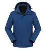 Jaqueta de Montanhismo Três em Um para Homens e Mulheres, Impermeável, Corta-vento, com Capuz, com Forro de Fleece, LOGO Personalizável, Casaco de Jaqueta para Exterior