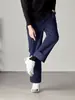 [Forrado com fleece e resistente à água] Nova coleção de inverno 2026: calças outdoor masculinas de perna reta, calças compridas casuais de corte solto para homens