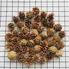 100 Decoraciones de Piñas Piñas Hechas a Mano Bolas de Pino Piñas de Navidad Flores Secas Accesorios para Fotografía Materiales para Bricolaje Flores
