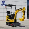 R319 Excavadora Pequeña Lipai Rippa Exportación Transfronteriza Suministro Mini Multifuncional Micro Excavación para Huertos de Montaña