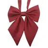 Corbata de Lazo Flor de Cuello para Mujer Estilo Japonés Estilo Preppy [Traje de Pluma Mate] Rojo Jk Corbata de Lazo Traje de Marinero