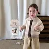 (Novedades 8.18) Cárdigan de Punto para Niña Otoño Nuevo Estilo Dibujos Animados Abrigo Suéter Infantil Ropa de Bebé