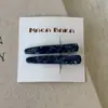 Un Par de Pinzas para el Cabello de Acetato Coloridas Retro Coreanas, Pinzas para el Cabello de Moda, Pinzas Sencillas para Flequillo, Pinzas Laterales, Nuevos Accesorios para el Cabello