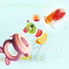 Silicona de grado alimenticio para bebé, puede morder y moler, juguete para la dentición, juguete de fruta para la dentición del bebé