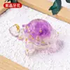 Pedra Crua de Cristal Natural Gotejamento de Cola Pequenas Tartarugas Enfeites Artesanato de Cristal para Casa Decoração de Mesa de Carro Casa Enfeites