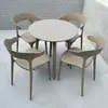 Mesa de Balcón para Exteriores, Mesa Redonda Pequeña de Acero al Carbono Resistente al Sol y la Lluvia para Patio Exterior, Jardín, Tienda de Té con Leche, Uso en Exteriores