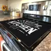 Alfombrilla de Mesa de Cocina Aislante Térmico con Diseño de Letras de Café Estilo Americano Retro, Alfombrilla Absorbente de Agua de Secado Rápido para Fregadero, Venta al por Mayor