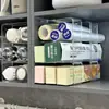 Estante de Cocina para Almacenamiento de Papel Film, Estante Organizador para Tazas Térmicas, Caja de Plástico para Almacenamiento Misceláneo de Gabinete, Sin Costo