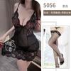 Camisón de encaje con tirantes transfronterizo caliente, malla fina sexy, pijama, coqueteo puro