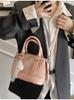 Bolso de Mano Rosa Nuevo de Primavera Transfronterizo Bolso de Hombro Cruzado Estilo Coreano Combinable Bolso Bowling Bolso Pequeño de Moda