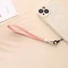Novo Estilo Cordão para Celular de Couro PU com Costura Dupla Corrente Curta para Celular Cordão para Capa de Celular Anti-Queda