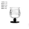 Copa de Vidrio Tulipán Baja-Alta Estilo Retro con Cintura de Perlas, Copa de Cóctel, Taza de Té de Frutas, Copa de Vino Tinto Vintage, Vaso de Agua