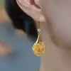 Pendientes de Flor de Rosa Versátiles y Elegantes de Moda de Nicho Estilo Francés para Mujer, Lujo Ligero con un Toque de Alta Gama, Pendientes Florales Únicos