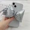 Clip trasero para teléfono móvil correa cruzada para niñas clip de cordón con lazo clip trasero japonés y coreano cordón transparente de dibujos animados para teléfono móvil