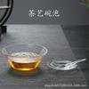 Tazón de té de burbujas secas hecho a mano de colección tazón de té tazón de té tazón de vidrio arte del té accesorios para el té cuchara de vidrio cuchara de té bandeja