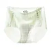 Calcinhas Cool Skin 10A de Seda Ice para Jovens, Fundo de Seda de Amora com Látex, Amigável à Pele, Alta Elasticidade, Respirável, Cobertura Total do Quadril, Tanga Estampada