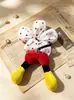 Ligas para el pelo de moño lindo con diseño floral, Scrunchies DIY rellenos de algodón, Accesorios al por mayor, En stock