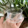 Comedero bebedero para hámster tazón para comer suministros transparentes plástico acrílico pájaro rutina pollo agua de bebida transfronterizo