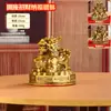 Estatueta Pixiu com base redonda, um único Pixiu, para atrair riqueza e boa sorte, um artesanato decorativo para casa ou escritório