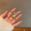 Nuevo Exquisito Mini Pinza para el Cabello de Corazón con Pedrería Pinza Lateral de Estrella Pinza para Flequillo Suelto Pinza de Pico de Pato Accesorios para el Cabello