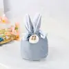 Bolsa de Regalo de Orejas de Conejo de Terciopelo de Pascua Transfronteriza Bolsa de Dulces de Boda Caja de Azúcar Recuerdo de Boda Bolsa de Boda