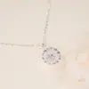 Tichia Foto Real Prata Esterlina 999 Rede dos Sonhos Colar de Cabacinha Feminino Luxo Acessível Exquisito Elegante Corrente para Clavícula com Recorte em Espiral