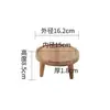 Patas de Madera Maciza Superficie de Tablero de Bambú Engrosado Simple Soporte de Carga Redondo Estante para Flores