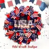 Guirlanda Americana de Dia da Independência Transfronteiriça, Guirlanda Patriótica, Decoração de Feriado Nacional, Montagem de Cena, Enfeites para Pendurar na Porta da Frente, Adereços