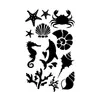 Nuevas pegatinas de tatuajes de purpurina creativas de bricolaje transfronterizas de Amazon para niños y adultos, Y2K Navidad Halloween