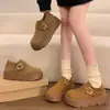 Bonito~2026 Nuevos Zapatos Casuales Versátiles de Suela Gruesa Ligeros de 6 cm de Altura Creciente con Velcro Tipo Pan Dulce Zapatos Birkenstock
