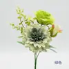 Rosas artificiales de dalia de primavera para decoración de sala de estar, ramos de rosas para novias y decoración de ambiente para centros comerciales