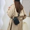 Bolsa de Monedero para Teléfono Móvil de Cuero Suave de Comercio Exterior para Mujer 2026 Nuevo Modelo Bolsa para Teléfono Móvil Bolsita de Teléfono Móvil de Gama Alta Bolso de Hombro Cruzado Único para Mujer Pu