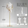Modelo com Corpo Plano e Peito Plano, Adereços para Roupas Femininas, Manequim de Corpo Inteiro, Manequim de Meio Corpo para Vitrine, Suporte de Exibição para Loja de Roupas, Corpo Inteiro
