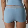 Ropa Interior de Encaje de Algodón SKIM Kardashian Europea y Americana ins Algodón Puro Encaje Color Sólido Pantalones Cortos de Cintura Alta para Mujer
