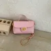 Malha de diamante pequena corrente estilo Chanel bolsa quadrada pequena bolsa de mão de alta costura moda super quente bolsa de celular requintada bolsa transversal versátil