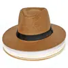 Chapéu Masculino Verão Viagem Férias Chapéu de Praia Estilo Britânico Aba Larga Chapéu de Sol Chapéu de Sol Chapéu Panamá Palha Feminino