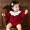 Body de Dibujos Animados con Bordado Lindo Juguetón Elegante 2026 Nuevo Vestido para Bebé Niña Luna Llena Mangas Largas Monito de Moda