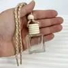 G009-10Ml Mini Frasco Quadrado Plano de Vidro Garrafa de Aromaterapia para Carro Frasco de Óleo Essencial Perfume Pingente Perfume para Carro