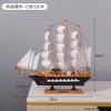 Adornos de vela mediterránea vendidos de fábrica, simulación de navegación suave, pequeño barco de madera, decoración nórdica para vitrina de vinos y ventanas, venta al por mayor