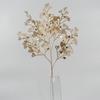 Guirnalda de flores de eucalipto dorado para decoración de bodas, simulación de plantas a juego para dormitorio y sala de estar.