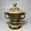 Venta Directa de Fábrica Quemador de Incienso Boshan de Tres Pisos y Cuatro Bestias Estilo Antiguo, Quemador de Incienso Decoración Retro para el Hogar, Quemador Decorativo de Aromaterapia, Adorno Artesanal