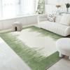 Alfombra abstracta de cachemira a color para sala de estar, geométrica, para mesa de centro, tapete de arena, manta de pelo, alfombra verde a rayas