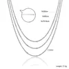 Collar Simple de Moda Europeo y Americano 18K Cadena de Perlas para Mujer Cadena de Clavícula Simple de Moda DIY Cadena de Suéter Transfronterizo
