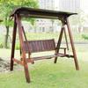 Silla hamaca de madera maciza para balcón exterior, columpio interior para adultos y niños, cuna doble, cesta colgante para patio exterior, mecedora anticorrosión