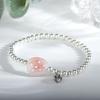 Pulsera de Cuentas de Plata de Ley s925 Raíz de Loto Miss Plata para Mujer Moda Nacional Loto Hecho a Mano DIY Pulsera Moda Estilo Verano